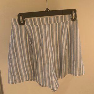 Impecable Pig Striped Linen Shorts